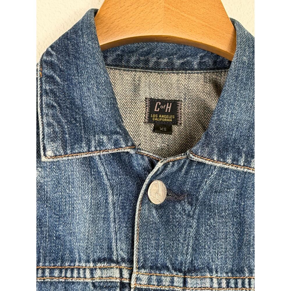 Citizens of humanity distressed denim jean vest - Picture 2 of 6